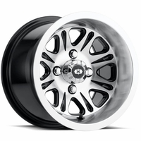 12x7 Vision 547 Spirit Gloss Black with Machined Face Wheel - 4/156