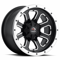 12x7 Vision 548 Commander Matte Black with Machined Face Wheel - 4/156