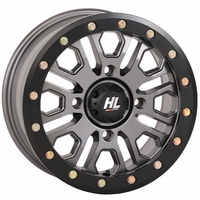 14x7 High Lifter HL23 Gun Metal Grey Beadlock Wheel - 4/156