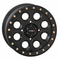 14x7 System 3 SB-7 Matte Black Beadlock Wheel - 4/156