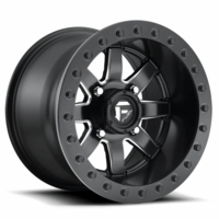 15x10 Fuel Maverick D928 Matte Black and Milled Beadlock Wheel - 4/156