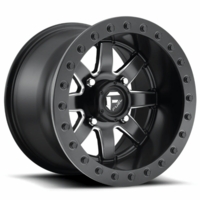 15x8 Fuel Maverick D928 Matte Black and Milled Beadlock Wheel - 4/156