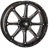20x7 High Lifter HL4 Gloss Black and Machined Wheel - 4/156