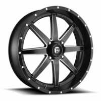 24x7 Fuel Maverick D538 Matte Black and Milled Wheel - 4/156