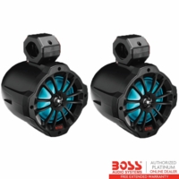 Boss 6.5 Inch 2-Way Amplified Speakers w/ RGB Illumination (Sold in Pairs)