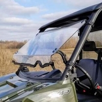 Direction 2 Hard Coated Full Tilting Front Windshield - 2013-24 Full Size Polaris Ranger w/ Pro-Fit Cage