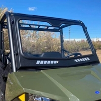 EMP D.O.T. Approved Laminated Safety Glass Front Windshield w/ Hand Wiper - 2015-22 Mid Size Polaris Ranger 500, 570, ET