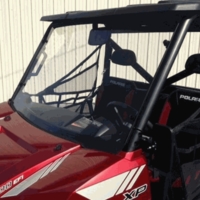 EMP D.O.T. Rated Hard Coated Full Front Windshield - 2013-23 Full Size Polaris Ranger w/ Pro-Fit Cage