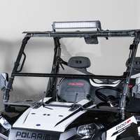 Full Folding Front Windshield by DaBomb Windshields - 2009-14 Full Size Polaris Ranger XP 700, XP 800 and 2016-22 570