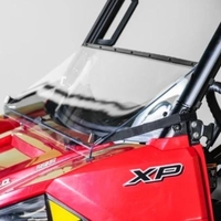 Full Folding Front Windshield by DaBomb Windshields - 2013-21 Full Size Polaris Ranger w/ Pro-Fit Cage