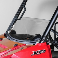Half Front Windshield by DaBomb Windshields - 2013-23 Full Size Polaris Ranger w/ Pro-Fit Cage