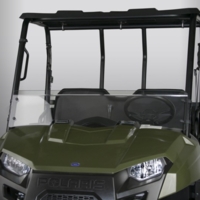 Hard-Coated Half Front Windshield by National Cycle - 2009-14 Full Size Polaris Ranger XP 700, XP 800 and 2016-23 570