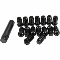 ITP Black 12mm x 1.5 Splined Lock Style Lug Nuts w/ Key, Box of 16