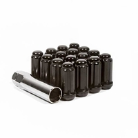 Method Black 12mm x 1.25 Splined Lug Nuts w/ Key, Box of 16
