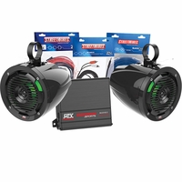 MTX Audio Amplifier and 2 Tower Speaker Package