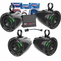 MTX Audio Amplifier and 4 Speaker Pod Package