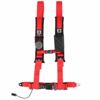 Pro Armor 2 Inch Wide Driver Side Auto-Style Harness - Red