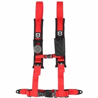 Pro Armor 2 Inch Wide Passenger Side Auto-Style Harness - Red