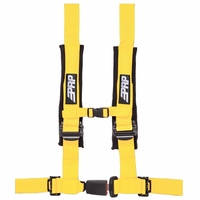 PRP 2 Inch, 4 Point Seat Harness w/ Auto Latch - Yellow