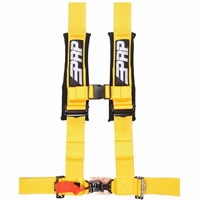 PRP 3 Inch, 4 Point Seat Harness - Yellow