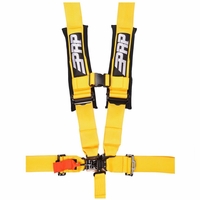 PRP 3 Inch, SFI Approved 5 Point Seat Harness - Yellow
