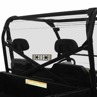 Spike Vented Rear Windshield - 2009-14 Full Size Polaris Ranger XP 700, XP 800 and 2016-24 570