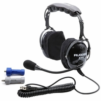 Ultimate STX Stereo Over-The-Head 2-Way Headset by Rugged Radios